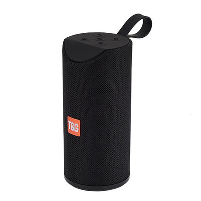 T&G TG113 Portable Bluetooth Speakers Water-resistant Stereo Outdoor Loudspeaker MP3 Bass Sound Box with FM Radio(Black)