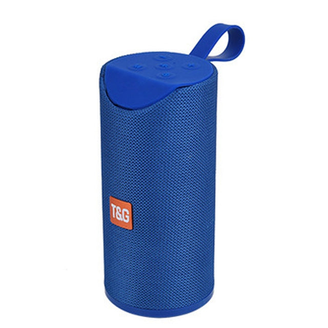 T&G TG113 Portable Bluetooth Speakers Water-resistant Stereo Outdoor Loudspeaker MP3 Bass Sound Box with FM Radio(Blue)