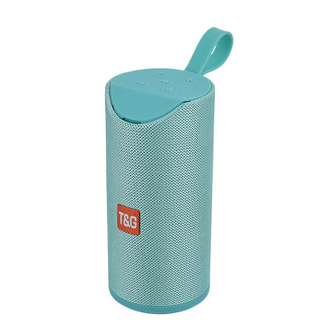 T&G TG113 Portable Bluetooth Speakers Water-resistant Stereo Outdoor Loudspeaker MP3 Bass Sound Box with FM Radio(Green)