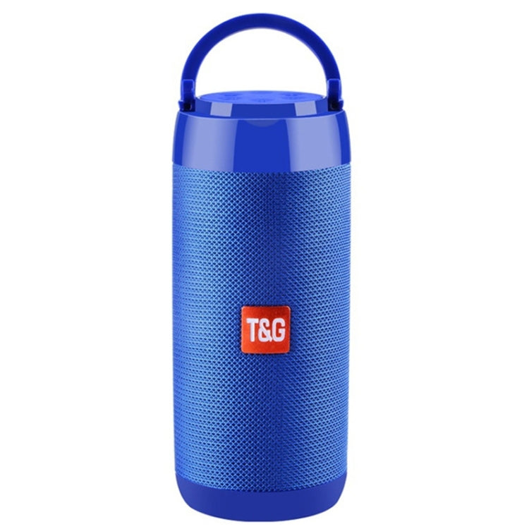 T&G TG113C Column Portable Bluetooth Mini Speaker FM Radio Water-resistant Subwoofer Phone Holder Wireless Loundpeakers(Blue)
