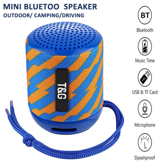 T&G TG129 Portable Wireless Music Speaker Hands-free with MIC, Support TF Card FM(Red)