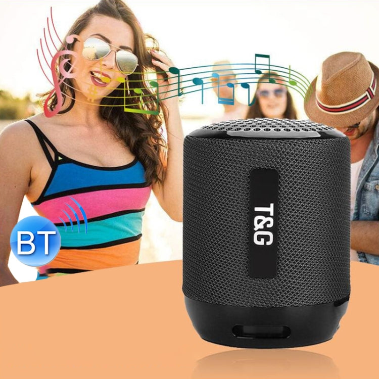 T&G TG129 Portable Wireless Music Speaker Hands-free with MIC, Support TF Card FM(Red)