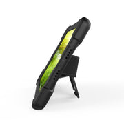 For Galaxy  Tab A 10.5 T590/T595 360 Degree Rotation PC + Silicone Protective Case with Holder & Hand-strap(Black)