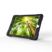 For Galaxy  Tab A 10.5 T590/T595 360 Degree Rotation PC + Silicone Protective Case with Holder & Hand-strap(Black)
