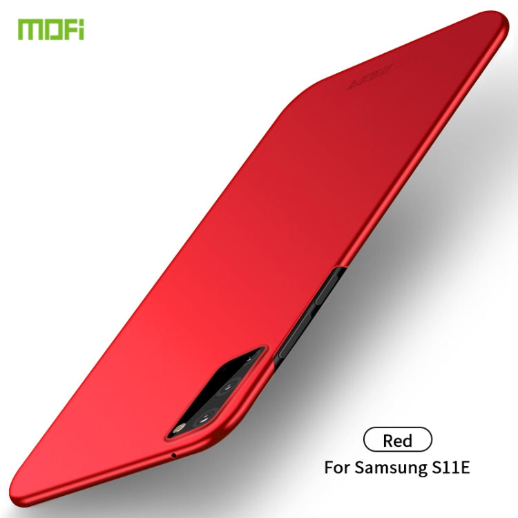 For Galaxy S20 MOFI Frosted PC Ultra-thin Hard Case(Red)