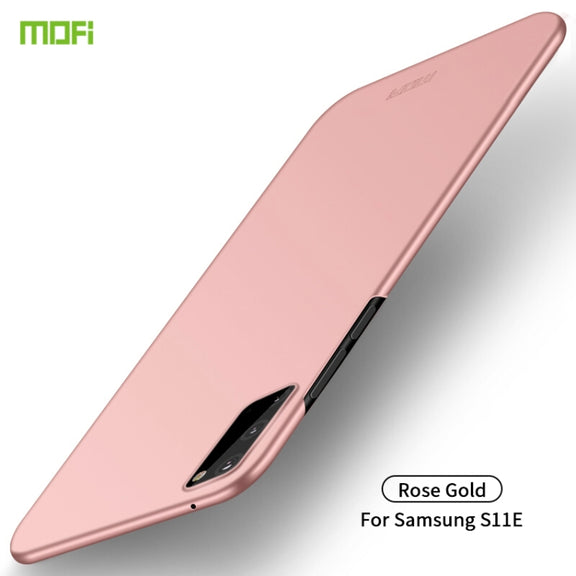 For Galaxy S20 MOFI Frosted PC Ultra-thin Hard Case(Rose gold)