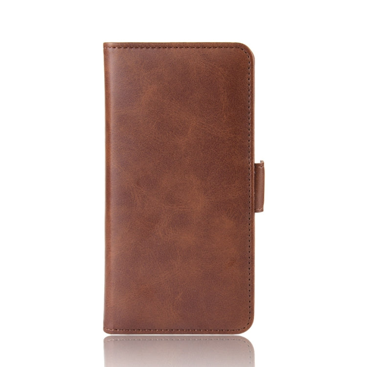 For OPPO A91 Dual-side Magnetic Buckle Horizontal Flip PU Leather Case with Holder & Card Slots & Wallet(Brown)