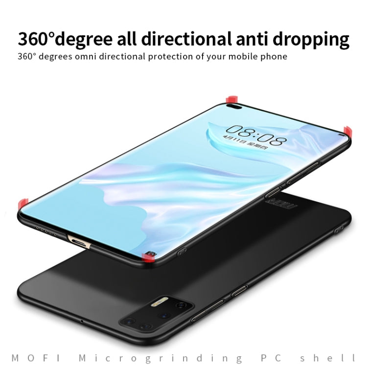 For Huawei P40 MOFI Frosted PC Ultra-thin Hard Case(Black)