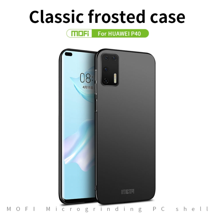 For Huawei P40 MOFI Frosted PC Ultra-thin Hard Case(Blue)