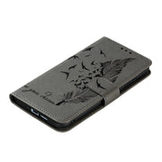 For Galaxy S20+ Litchi Texture Feather Embossing Horizontal Flip PU Leather Case with Holder & Card Slots & Wallet & Photo Frame & Lanyard(Grey)