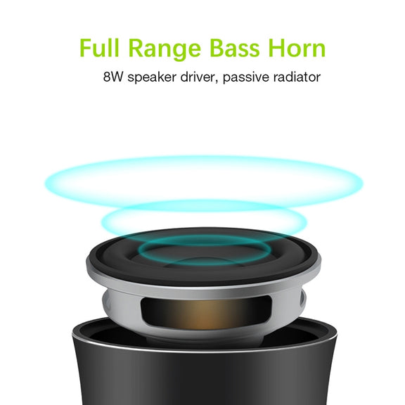 EWA A2 Pro Metal Speaker Outdoor Water-resistant Bluetooth Sound Bass Speaker(Black)