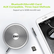 EWA A2 Pro Metal Speaker Outdoor Water-resistant Bluetooth Sound Bass Speaker(Rose Gold)