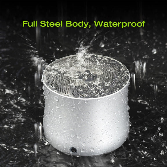 EWA A2 Pro Metal Speaker Outdoor Water-resistant Bluetooth Sound Bass Speaker(Silver)