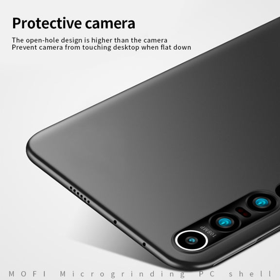 For Xiaomi Mi 10 Pro MOFI Frosted PC Ultra-thin Hard Case(Black)