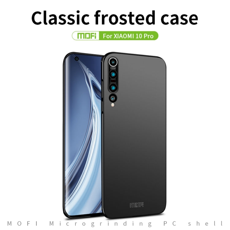 For Xiaomi Mi 10 Pro MOFI Frosted PC Ultra-thin Hard Case(Blue)