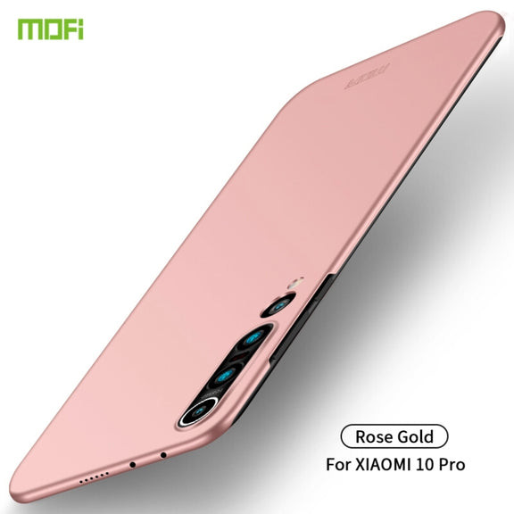 For Xiaomi Mi 10 Pro MOFI Frosted PC Ultra-thin Hard Case(Rose Gold)