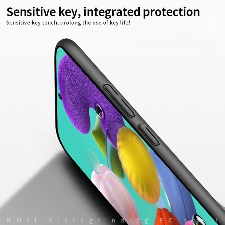 For Galaxy A51 MOFI Frosted PC Ultra-thin Hard Case(Blue)