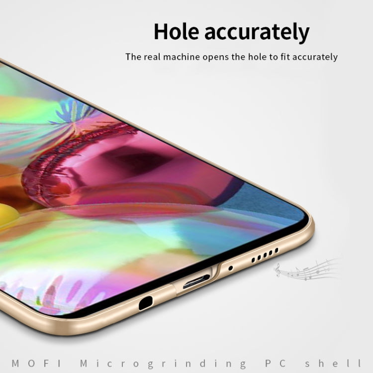 For Galaxy A71 MOFI Frosted PC Ultra-thin Hard Case(Gold)