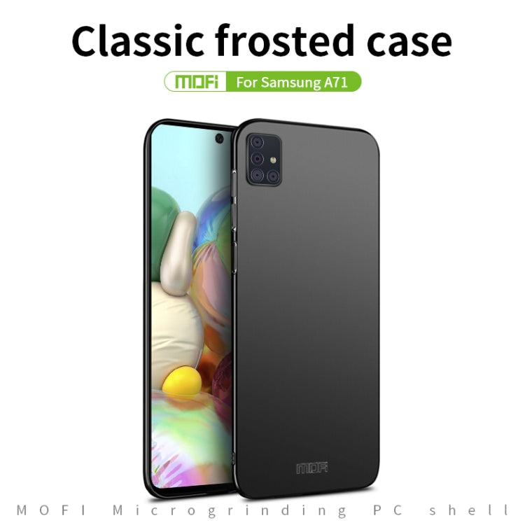For Galaxy A71 MOFI Frosted PC Ultra-thin Hard Case(Rose Gold)