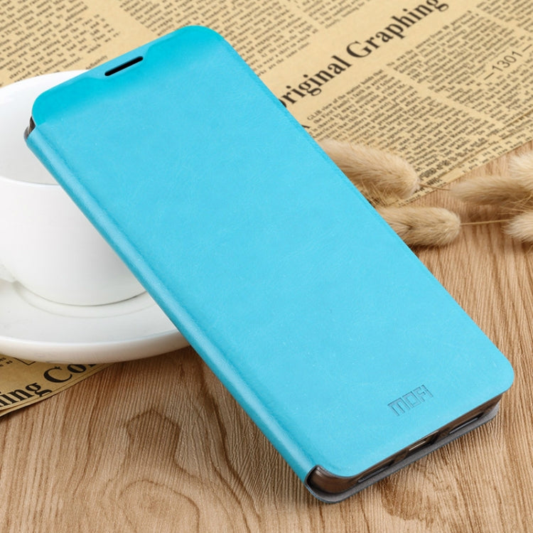 For Xiaomi Mi 10 Pro MOFI Rui Series Classical Leather Embedded Steel Plate All-inclusive Horizontal Flip PU Leather Case(Blue)