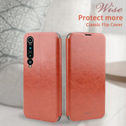 For Xiaomi Mi 10 Pro MOFI Rui Series Classical Leather Embedded Steel Plate All-inclusive Horizontal Flip PU Leather Case(Red)