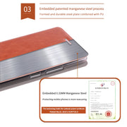 For Xiaomi Mi 10 Pro MOFI Rui Series Classical Leather Embedded Steel Plate All-inclusive Horizontal Flip PU Leather Case(Red)