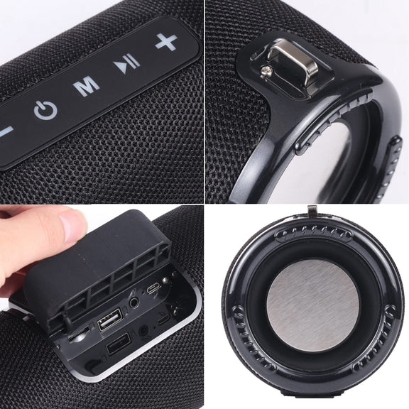 T&G TG-324 TWS Portable Columnar Bluetooth Speaker MP3 Player(Black)