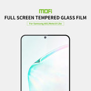 For Galaxy A81 / Note 10 Lite MOFI 9H 2.5D Full Screen Tempered Glass Film(Black)