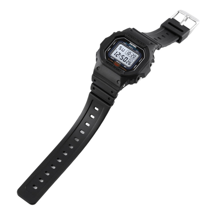 Skmei 1608 Multi-Function Student Electronic Watch Water-resistant Timing Silicone Sports Watch(Blue)