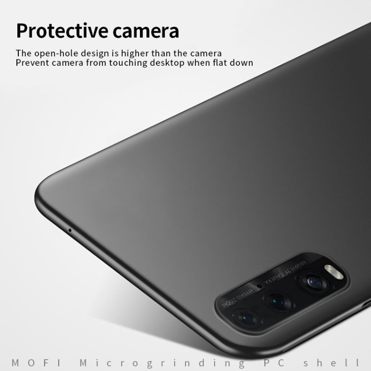 For OPPO Find X2 MOFI Frosted PC Ultra-thin Hard Case(Black)