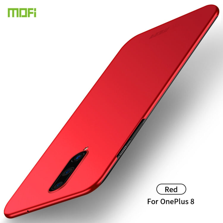 For  OnePlus 8 MOFI Frosted PC Ultra-thin Hard Case(Red)