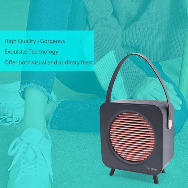 Oneder V9 Fabric Portable Wireless Bluetooth Speaker Portable Card Subwoofer Creative Gift Mini Speaker(Blue)