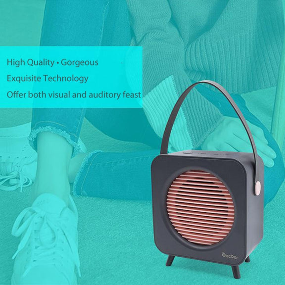 Oneder V9 Fabric Portable Wireless Bluetooth Speaker Portable Card Subwoofer Creative Gift Mini Speaker(Blue)