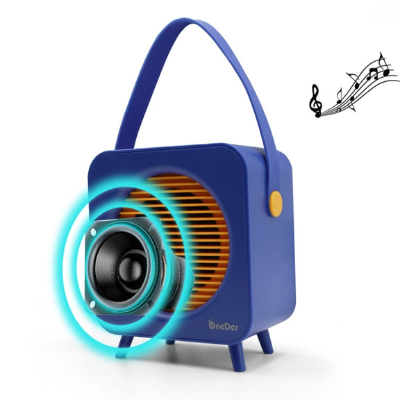 Oneder V9 Fabric Portable Wireless Bluetooth Speaker Portable Card Subwoofer Creative Gift Mini Speaker(Blue)