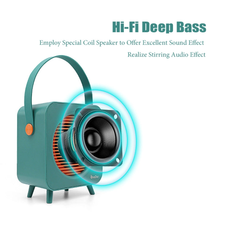 Oneder V9 Fabric Portable Wireless Bluetooth Speaker Portable Card Subwoofer Creative Gift Mini Speaker(Blue)