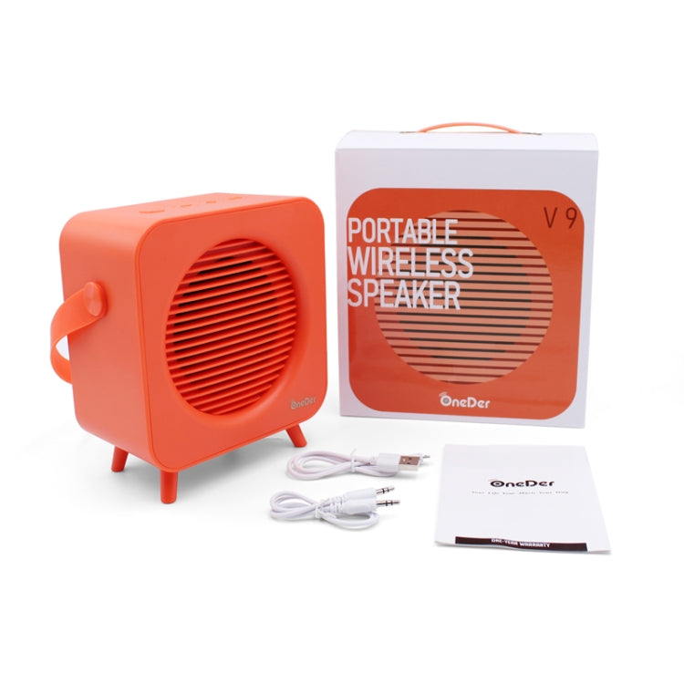 Oneder V9 Fabric Portable Wireless Bluetooth Speaker Portable Card Subwoofer Creative Gift Mini Speaker(Blue)
