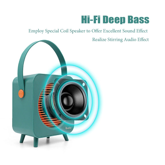 Oneder V9 Fabric Portable Wireless Bluetooth Speaker Portable Card Subwoofer Creative Gift Mini Speaker(Orange)