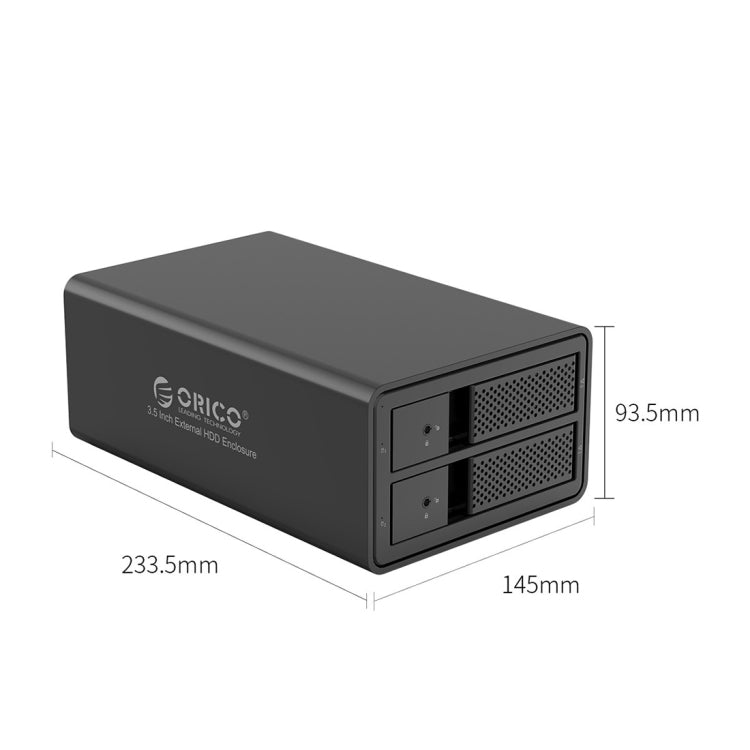 ORICO 9528U3 3.5-Inch External Hard Drive Enclosure(Black)