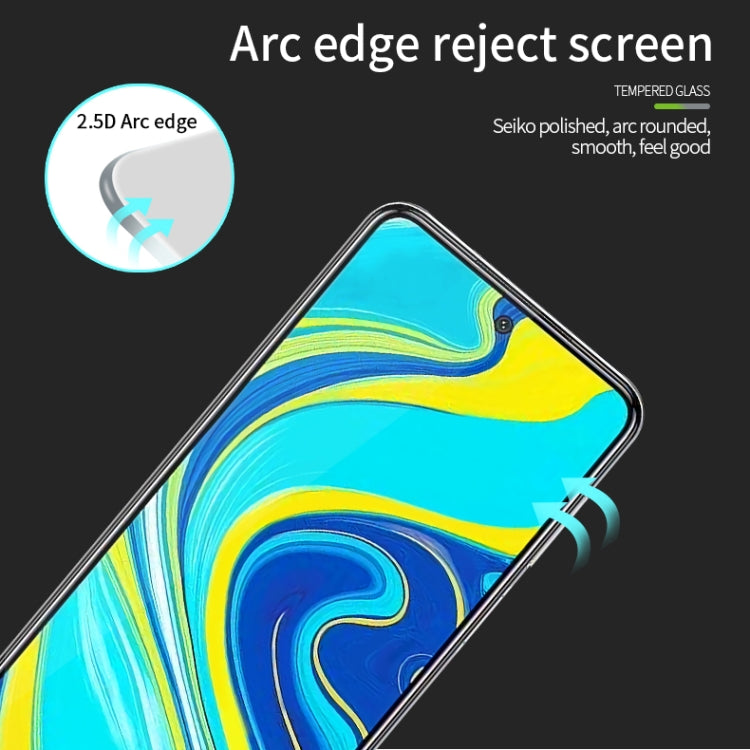 For Xiaomi Redmi Note 9 Pro MOFI 9H 2.5D Full Screen Tempered Glass Film