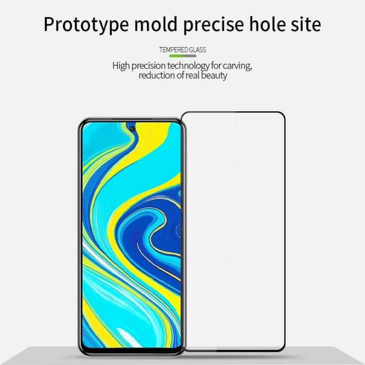 For Xiaomi Redmi Note 9 Pro MOFI 9H 2.5D Full Screen Tempered Glass Film