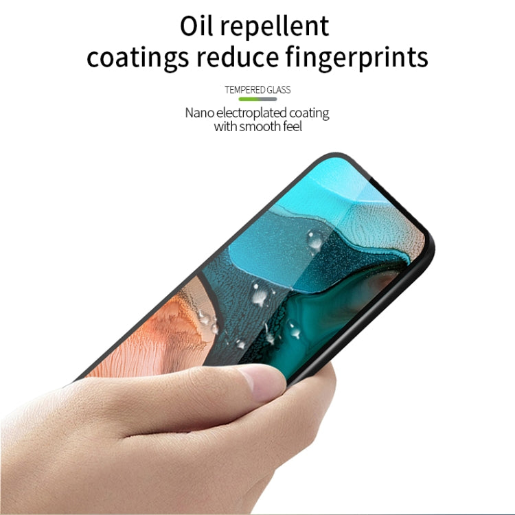 For Xiaomi Redmi Note 9 Pro MOFI 9H 2.5D Full Screen Tempered Glass Film