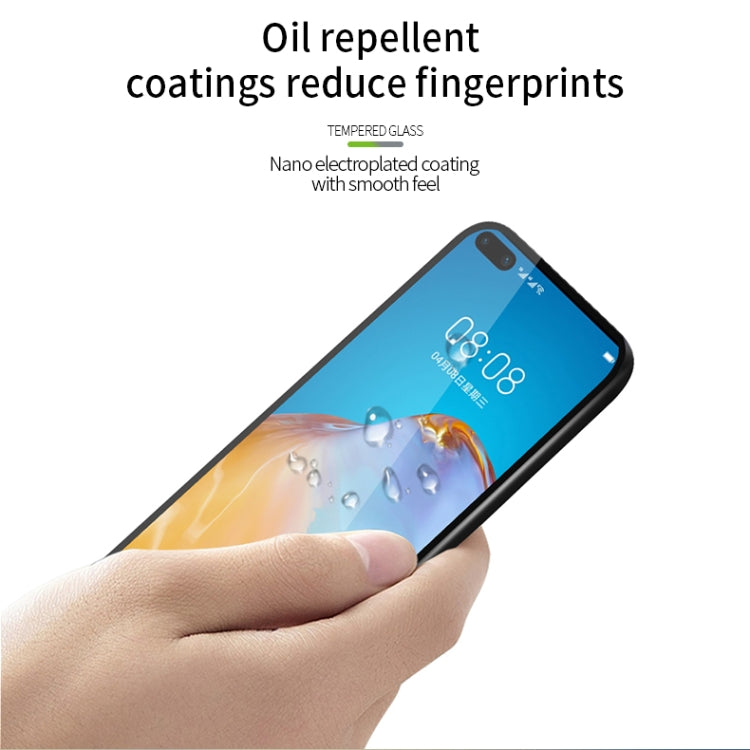 For Huawei P40 MOFI 9H 2.5D Full Screen Tempered Glass Film