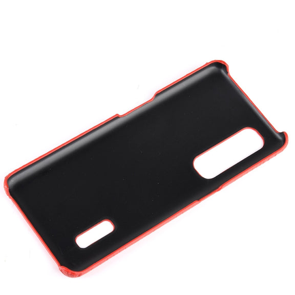 For Oppo Find X2 Pro Shockproof Crocodile Texture PC + PU Case(Orange)