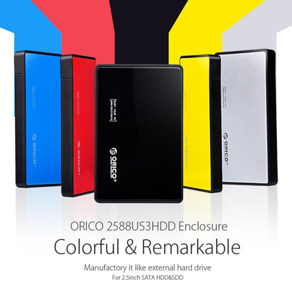 ORICO 2588US3-V1 2.5 inch USB3.0 Hard Drive Enclosure(Black)