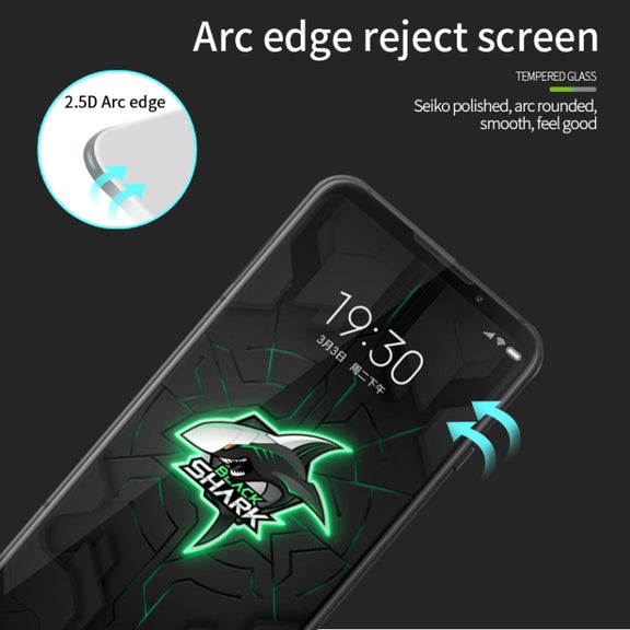 For Xiaomi Black shark3 pro MOFI 9H 2.5D Full Screen Tempered Glass Film(Black)