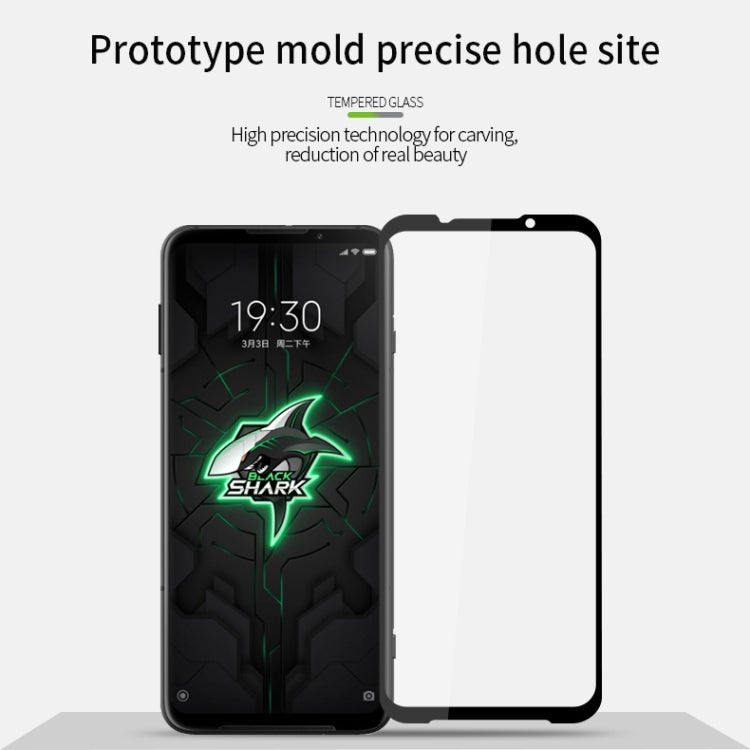 For Xiaomi Black shark3 pro MOFI 9H 2.5D Full Screen Tempered Glass Film(Black)
