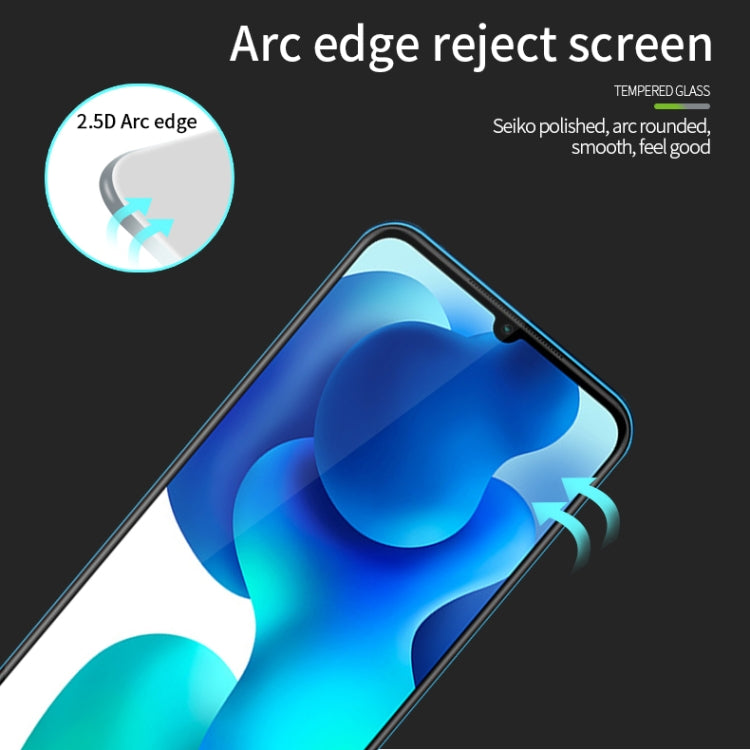 For Xiaomi 10 Lite MOFI 9H 2.5D Full Screen Tempered Glass Film(Black)