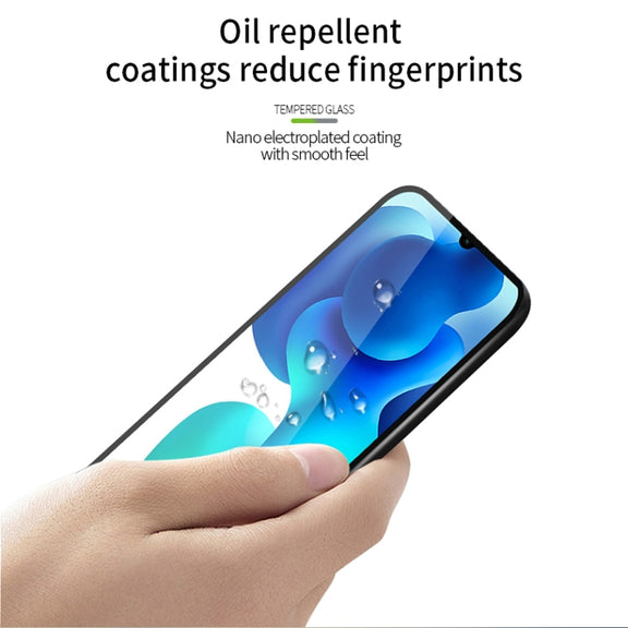 For Xiaomi 10 Lite MOFI 9H 2.5D Full Screen Tempered Glass Film(Black)