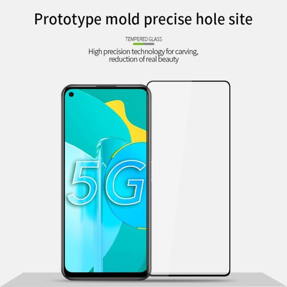 For Huawei Honor 30S 5G MOFI 9H 2.5D Full Screen Tempered Glass Film(Black)