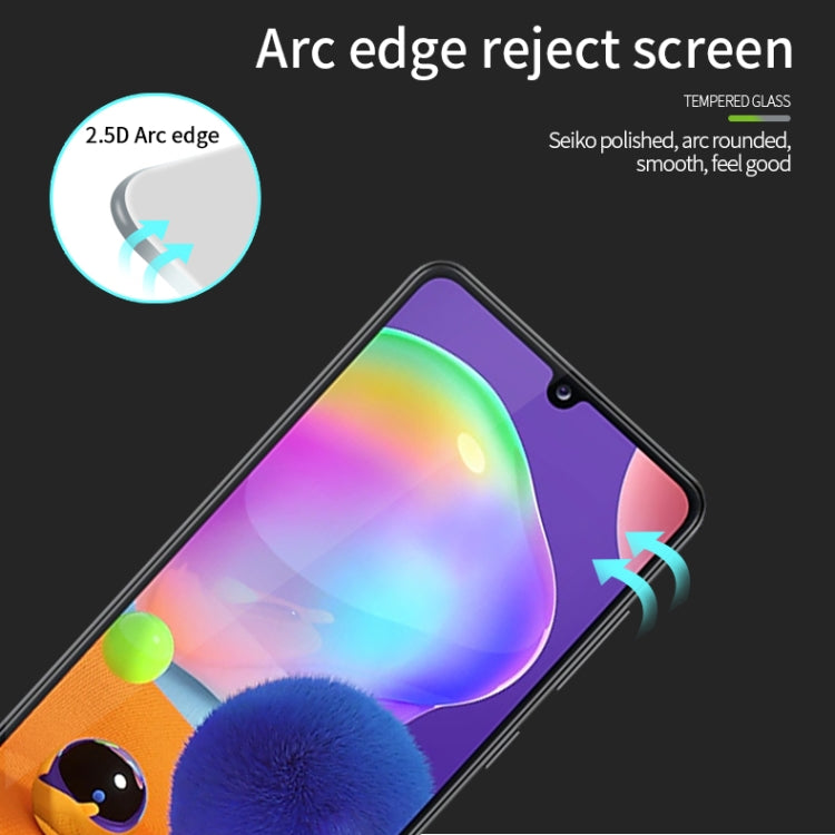 For Galaxy A31 MOFI 9H 2.5D Full Screen Tempered Glass Film(Black)
